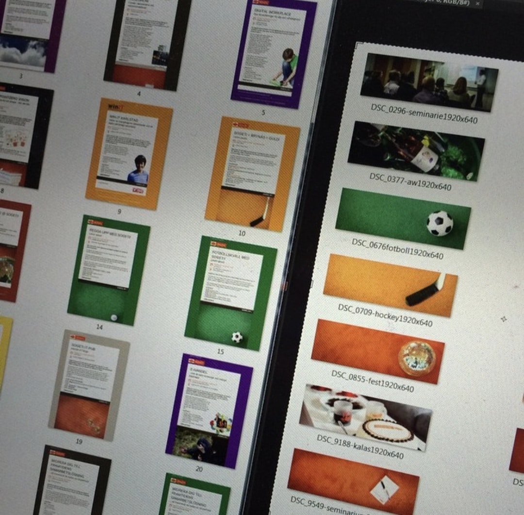 Skiss av eventhanteringssystem för Sogeti från 2014, visad på datorskärm.